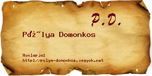 Pólya Domonkos névjegykártya